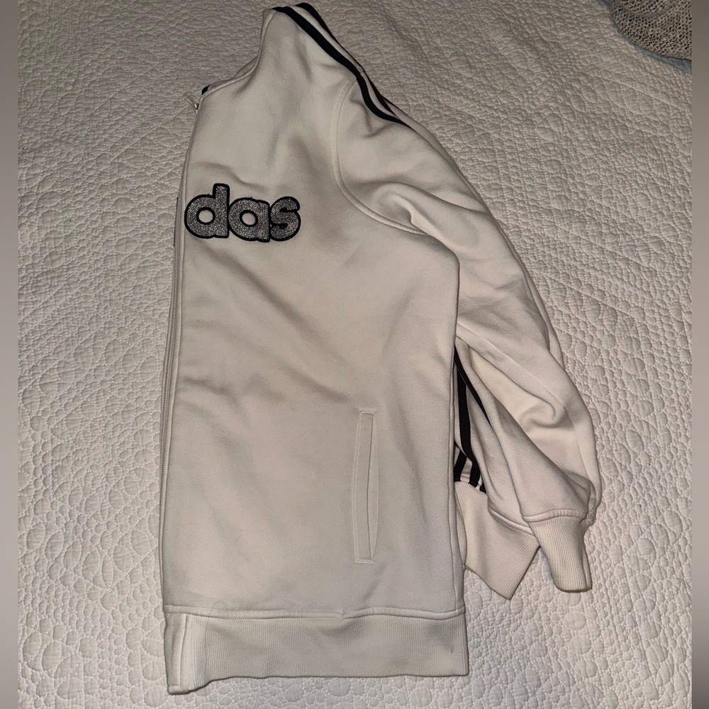 Adidas White Zip-Up Jacket - Picture 4 of 5